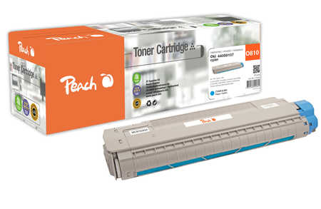 Peach  Cartouche de toner cyan, comapatible avec
ID-Fabricant: 44059107 OKI C 830 DN