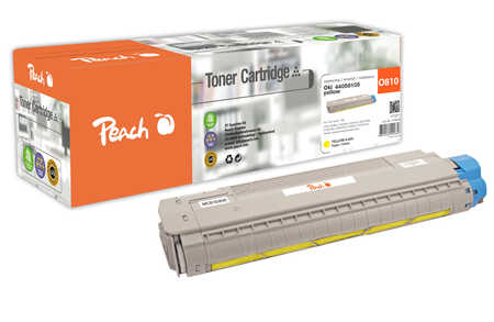 Peach  Cartouche de toner jaune, comapatible avec
ID-Fabricant: 44059105 OKI C 830 DN