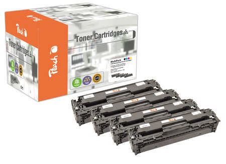 Peach Multipack , compatible avec
ID-Fabricant: No. 125A, CB540A, CB541A, CB542A, CB543A HP Color LaserJet CP 1513