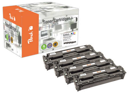 Peach Multipack , compatible avec
ID-Fabricant: No. 305A, CE410A, CE411A, CE412A, CE413A HP LaserJet Pro 400 color M 451 dn