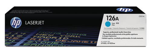 Original Cartouche de toner cyan originale
ID-Fabricant: No. 126A C, CE311A HP TopShot LaserJet Pro M 275 s