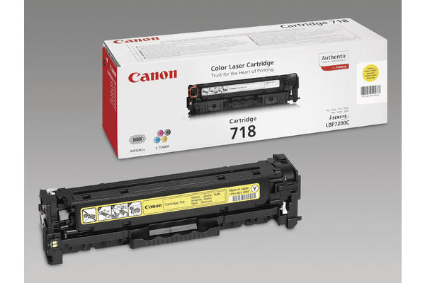 Original Cartouche de toner jaune originale
ID-Fabricant: No. 718Y, 2659B002 Canon iSENSYS LBP-7200 cdn