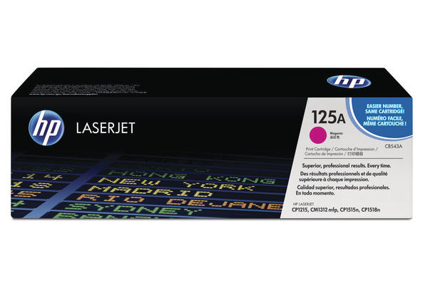 Original Cartouche de toner magenta originale
ID-Fabricant: No. 125A M, CB543A HP Color LaserJet CP 1513