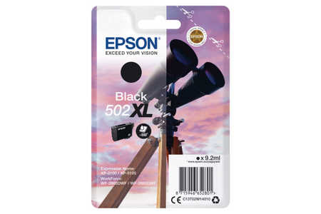 Original Cartouche d'encre noire originale
ID-Fabricant: No. 502XLBK, C13T02W14010 Epson WorkForce WF-2860 DWF