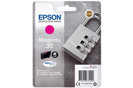Original Cartouche d'encre magenta originale
ID-Fabricant: T3583, No. 35 m, C13T35834010 Epson WorkForce Pro WF-4725 DWF