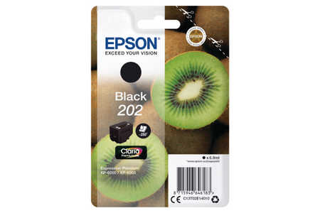 Original Cartouche d'encre noire originale
ID-Fabricant: T02E1, No. 202 bk, C13T02E14010 Epson Expression Premium XP-6000