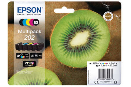 Original e cartouches d'encre Multipack NCMJ 
ID-Fabricant: T02E7, No. 202, C13T02E74010 Epson Expression Premium XP-6000
