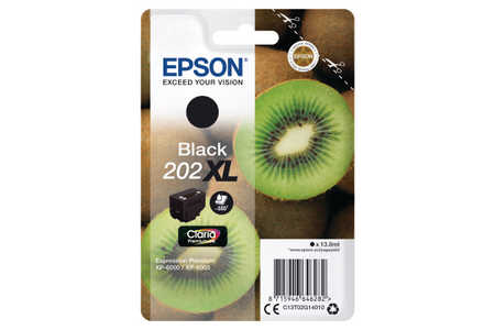 Original Cartouche d'encre noire originale
ID-Fabricant: T02G1, No. 202XL bk, C13T02G14010 Epson Expression Premium XP-6000