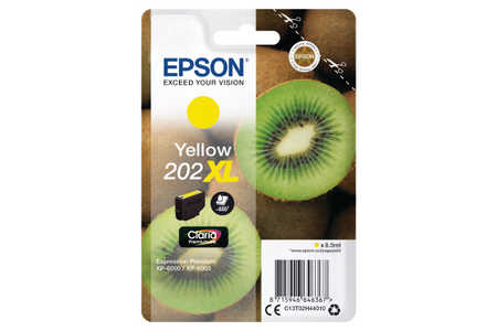 Original Cartouche d'encre jaune originale
ID-Fabricant: T02H4, No. 202XL y, C13T02H44010 Epson Expression Premium XP-6000