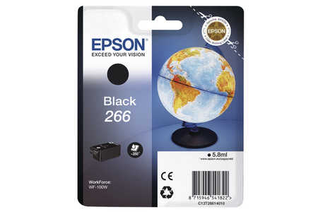 Original Tête d'impression è encre originale noire
ID-Fabricant: No. 266BK, C13T26614010 Epson WorkForce WF-100 W