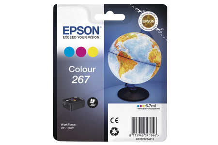 Original Tête d'impression è encre originale couleur
ID-Fabricant: No. 267C, C13T26704010 Epson WorkForce WF-100 W