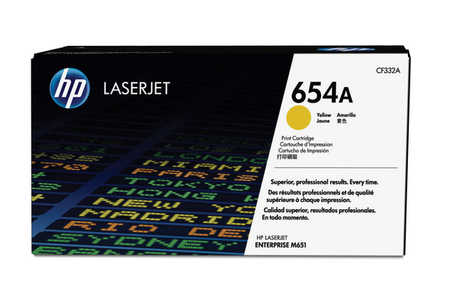 Original Cartouche de toner jaune originale
ID-Fabricant: No. 654A, CF332A HP Color LaserJet Enterprise M 651 n
