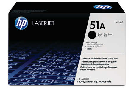 Original Cartouche de toner noir originale
ID-Fabricant: No. 51ABK, Q7551A HP LaserJet M 3027 MFP