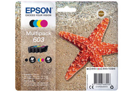 Original e Multipack cartouches d'encre
ID-Fabricant: No. 603, C13T03U64010 Epson WorkForce WF-2850 DWF