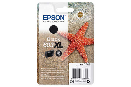 Original Cartouche de toner noir originale
ID-Fabricant: No. 603XLBK, C13T03A14010 Epson WorkForce WF-2850 DWF