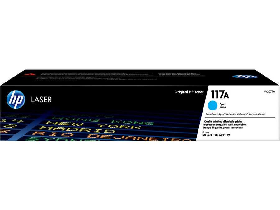 Original Cartouche de toner cyan originale
ID-Fabricant: No. 117A C, W2071A HP Color Laser 150 a