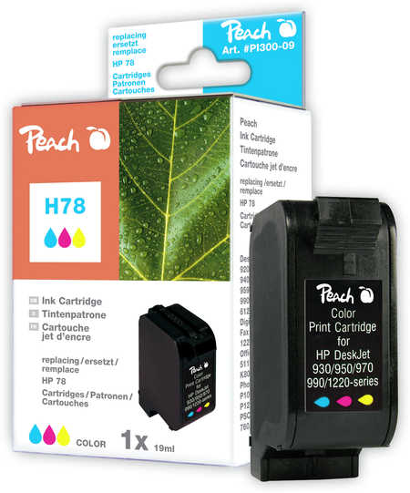 Peach Tête d'impression  couleur, compatible avec
ID-Fabricant: No. 78D, C6578DE HP OfficeJet 5110
