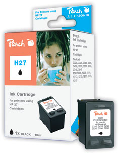 Peach Tête d'impression  noire, compatible avec
ID-Fabricant: No. 27, C8727AE HP OfficeJet 4359