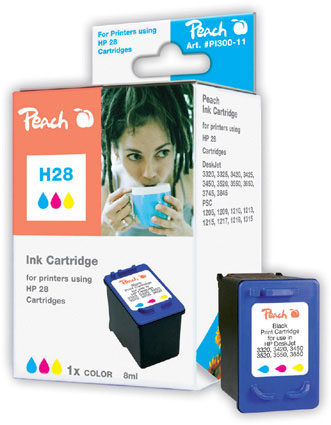Peach Tête d'impression  couleur, compatible avec
ID-Fabricant: No. 28, C8728AE HP OfficeJet 5510