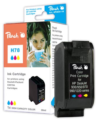 Peach Tête d'impression  couleur, haute capacité, compatible avec
ID-Fabricant: No. 78A, C6578AE HP OfficeJet 5110