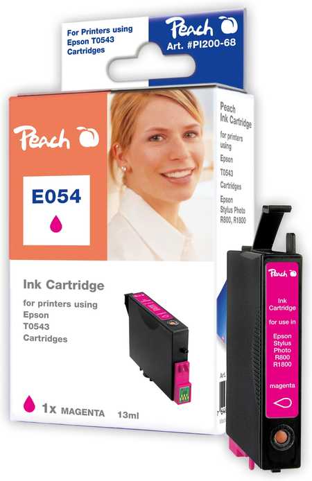 Peach Cartouche d'encre  magenta, compatible avec
ID-Fabricant: T0543M, C13T05434010 Epson Stylus Photo R 800