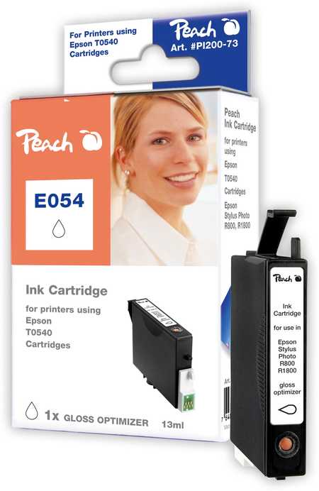 Peach Cartouche d'encre  Gloss Optimizer, compatible avec
ID-Fabricant: T0540GO, C13T05404010 Epson Stylus Photo R 800