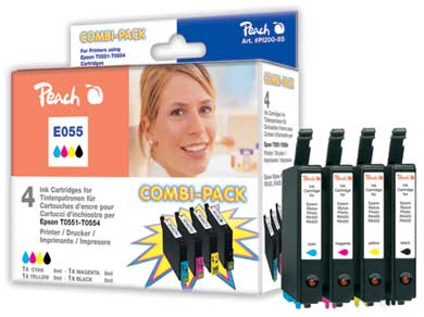 Peach  Multi Pack, compatible avec
ID-Fabricant: T0556, C13T05564010 Epson Stylus Photo RX 425