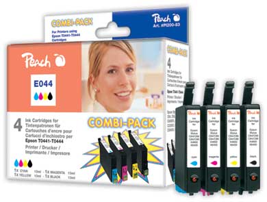 Peach  Multi Pack, compatible avec
ID-Fabricant: T0445, C13T04454010 Epson Stylus C 64 Photo Edition