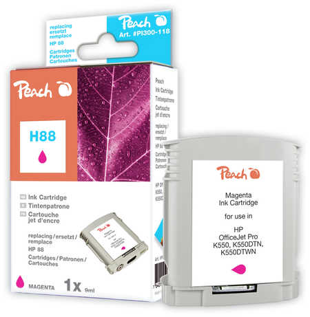 Peach  cartouche d'encre magenta compatible avec
ID-Fabricant: No. 88 m, C9387AE HP OfficeJet Pro L 7780