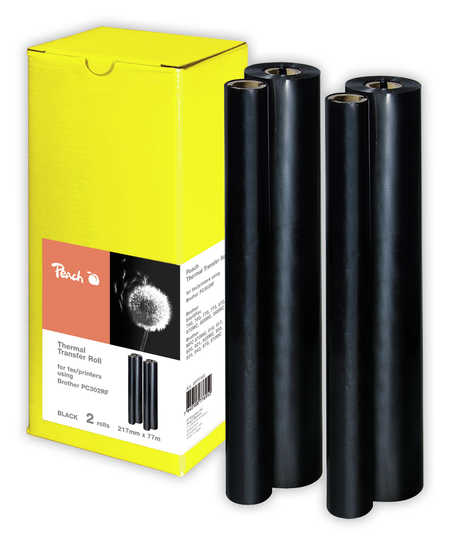 Peach 2 rouleaux de papier transfert thermique , compatibles avec
ID-Fabricant: PC-302RF Brother PPF-770