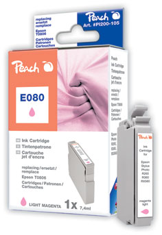Peach Cartouche d'encre  magenta clair, compatible avec
ID-Fabricant: T0806 lm, C13T08064011 Epson Stylus Photo PX 700 W