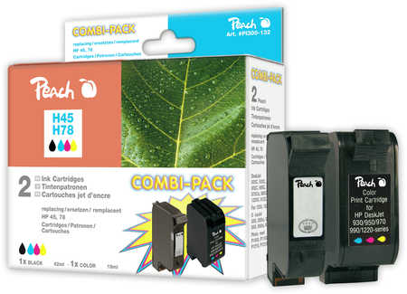 Peach  Multi Pack, compatible avec
ID-Fabricant: No. 45, No. 78, 51645A, C6578D HP OfficeJet G 85
