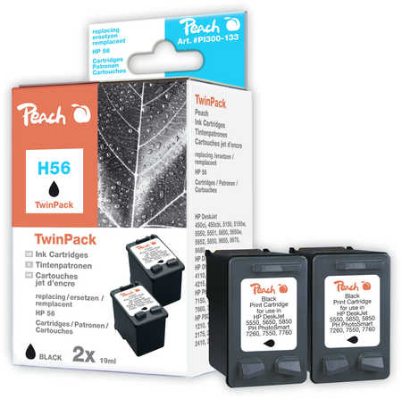 Peach  Pack à deux noire, compatible avec
ID-Fabricant: No. 56*2, C9502AE HP Digital Copier Printer 410