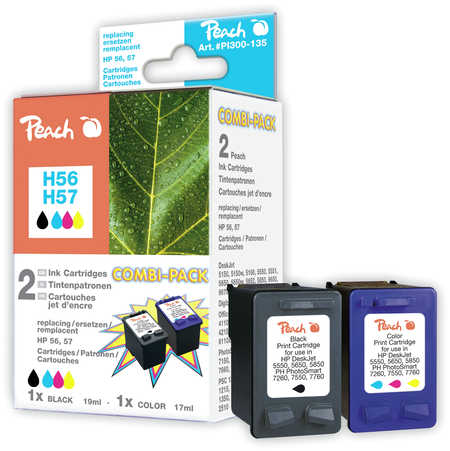Peach  Multipack cartouche d'encre, compatible avec
ID-Fabricant: No. 56, No. 57, SA342AE HP Digital Copier Printer 410