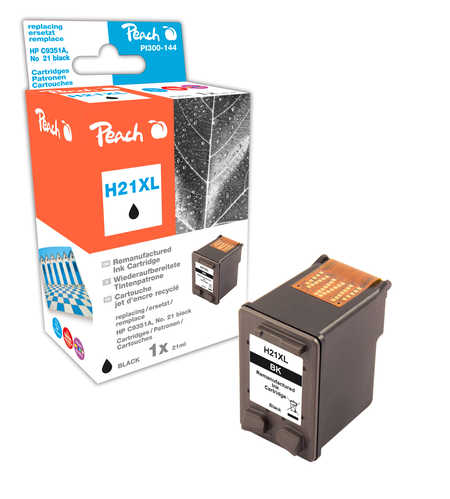 Peach Tête d'impression  noire, compatible avec
ID-Fabricant: No. 21XL, C9351AE HP OfficeJet 4359