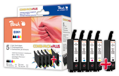 Peach Multipack Plus  compatible avec
ID-Fabricant: T0611, T0615, C13T06154010 Epson Stylus DX 4850 Plus
