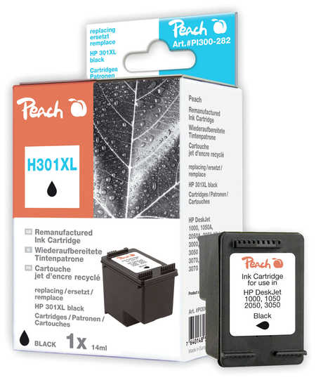 Peach Tête d'impression  noire, compatible avec
ID-Fabricant: No. 301XL bk, CH563EE HP DeskJet 2050