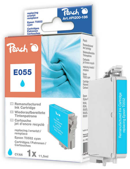 Peach Cartouche d'encre  cyan, compatible avec
ID-Fabricant: T0552 c, C13T05524010 Epson Stylus Photo RX 425