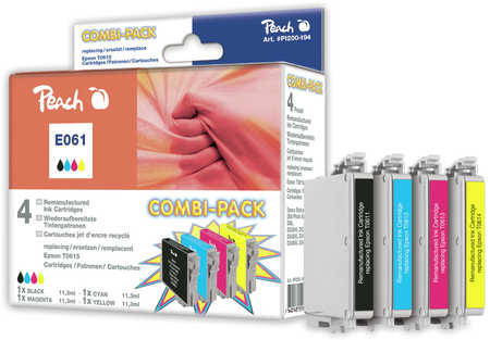 Peach  Multi Pack, compatible avec
ID-Fabricant: T0615, C13T06154010 Epson Stylus DX 4850 Plus