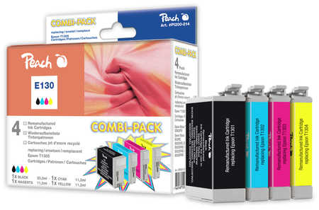 Peach  Multi Pack, compatible avec
ID-Fabricant: T1305, C13T13054010 Epson WorkForce 630