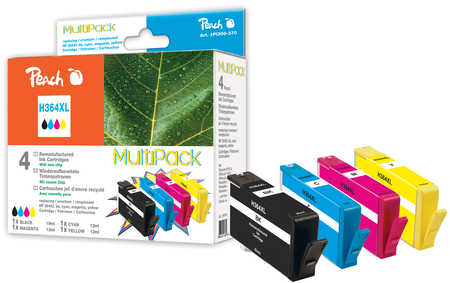Peach Multipack  avec puce, compatible avec
ID-Fabricant: No. 364XL, J3M83AE HP PhotoSmart Premium TouchSmart Web C 309 n