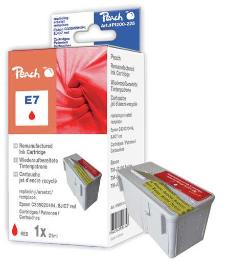 Peach Cartouche d'encre  rouge, compatible avec
ID-Fabricant: SJIC7R, C33S020405 Epson TMJ 7600