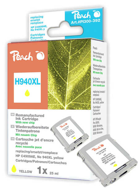 Peach  cartouche d'encre jaune compatible avec
ID-Fabricant: No. 940XL y, C4909AE HP OfficeJet Pro 8000