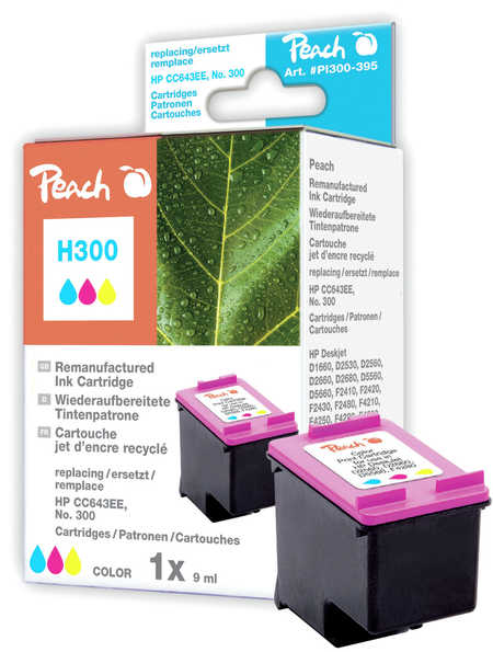 Peach Tête d'impression  couleur, compatible avec
ID-Fabricant: No. 300 c, CC643EE HP DeskJet F 2483
