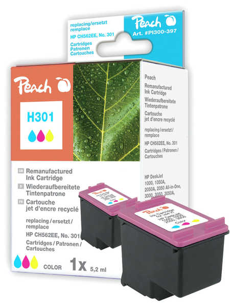 Peach Tête d'impression  couleur, compatible avec
ID-Fabricant: No. 301 c, CH562EE HP DeskJet 2050