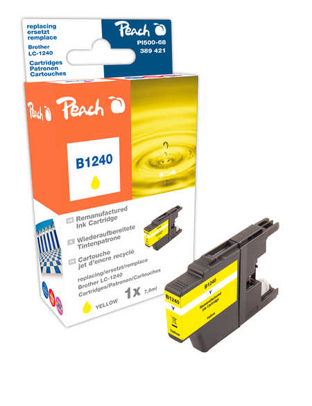Peach Cartouche d'encre  jaune, compatible avec
ID-Fabricant: LC-1240Y Brother MFCJ 430 W