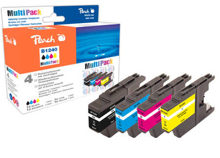 Peach  Multi Pack, compatible avec
ID-Fabricant: LC-1240VALBP Brother MFCJ 430 W