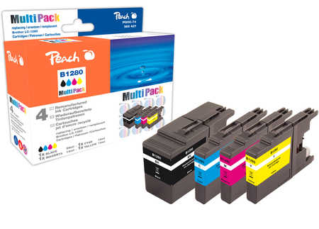 Peach  Multipack, XL, compatible avec
ID-Fabricant: LC-1280XLVALBP Brother MFCJ 6510 DW