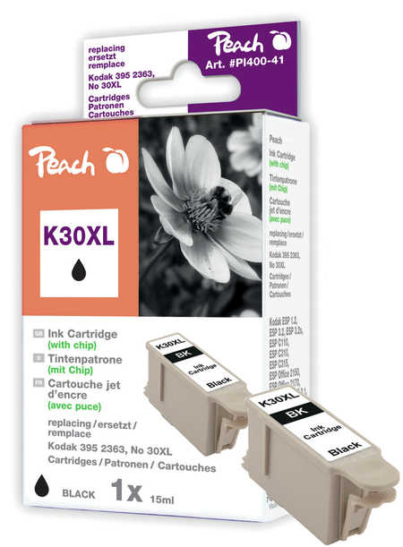 Peach Cartouche d'encre  noir, compatible avec
ID-Fabricant: No. 30XL, 3952363 Kodak Hero 5 1