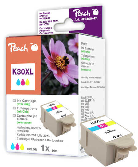 Peach Cartouche d'encre  couleur, compatible avec
ID-Fabricant: No. 30XL, 3952371 Kodak Hero 5 1